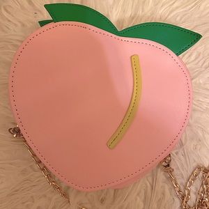 Quirky one of a kind peach bag